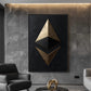 Ethereum Luxury Art Framed Canvas