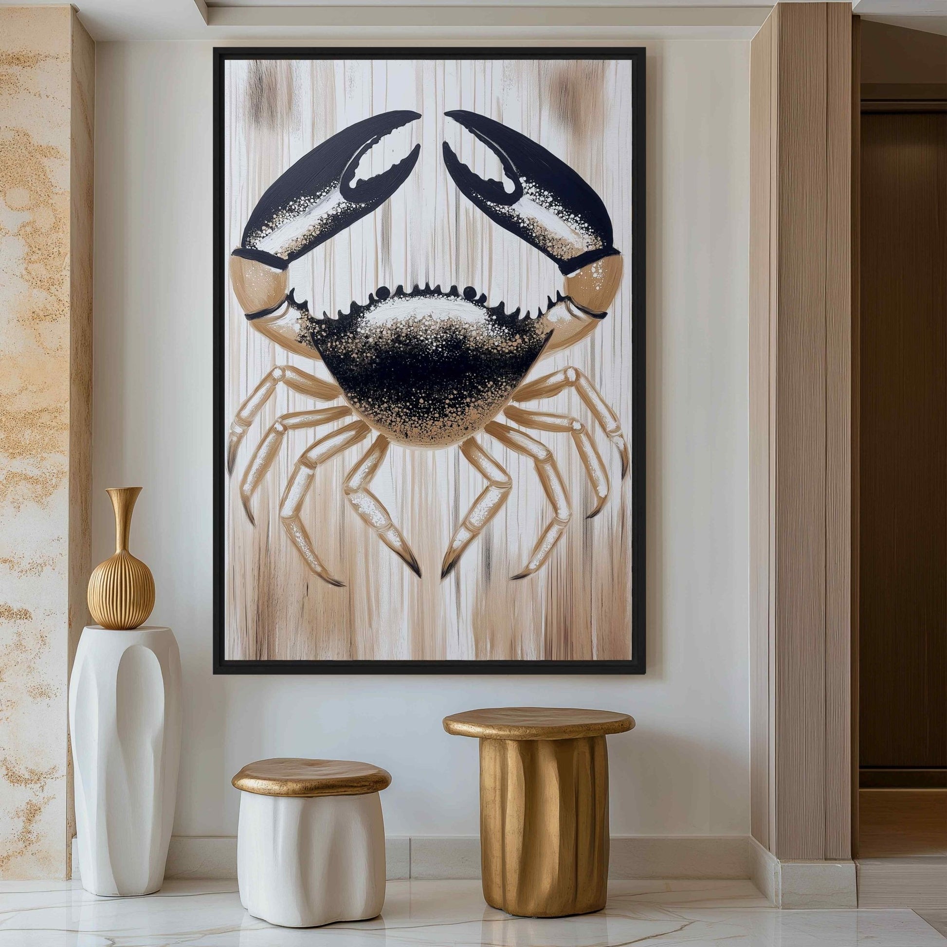 Crab Coastal Art Digital Print - PaintFu