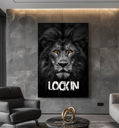 Lion Motivational Art Digital Print