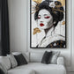Geisha Modern Art Framed Canvas