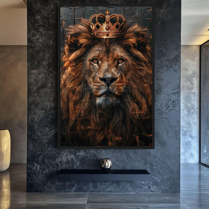 King Of the Jungle Framed Canvas