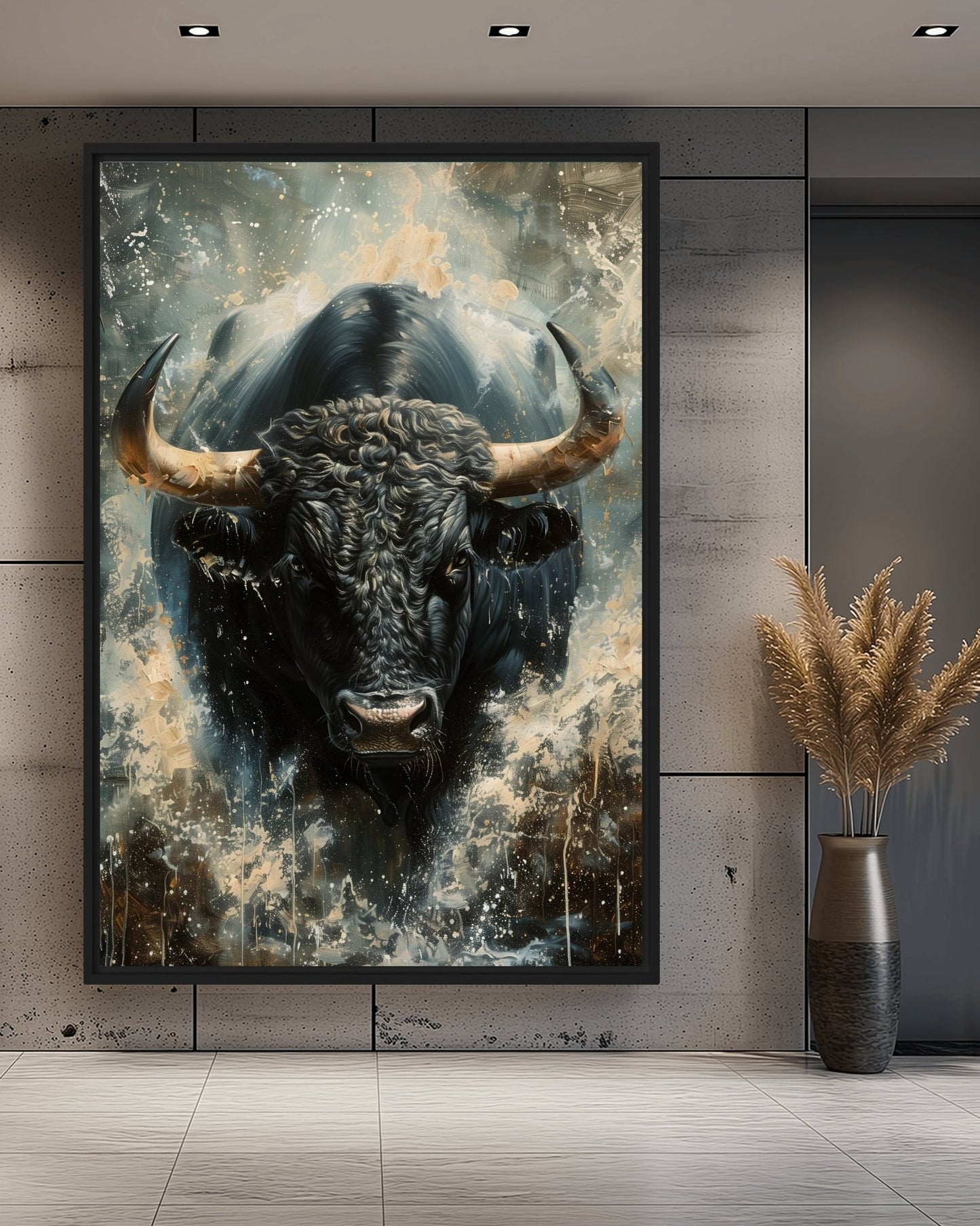 Raging Bull Modern Art Digital Print