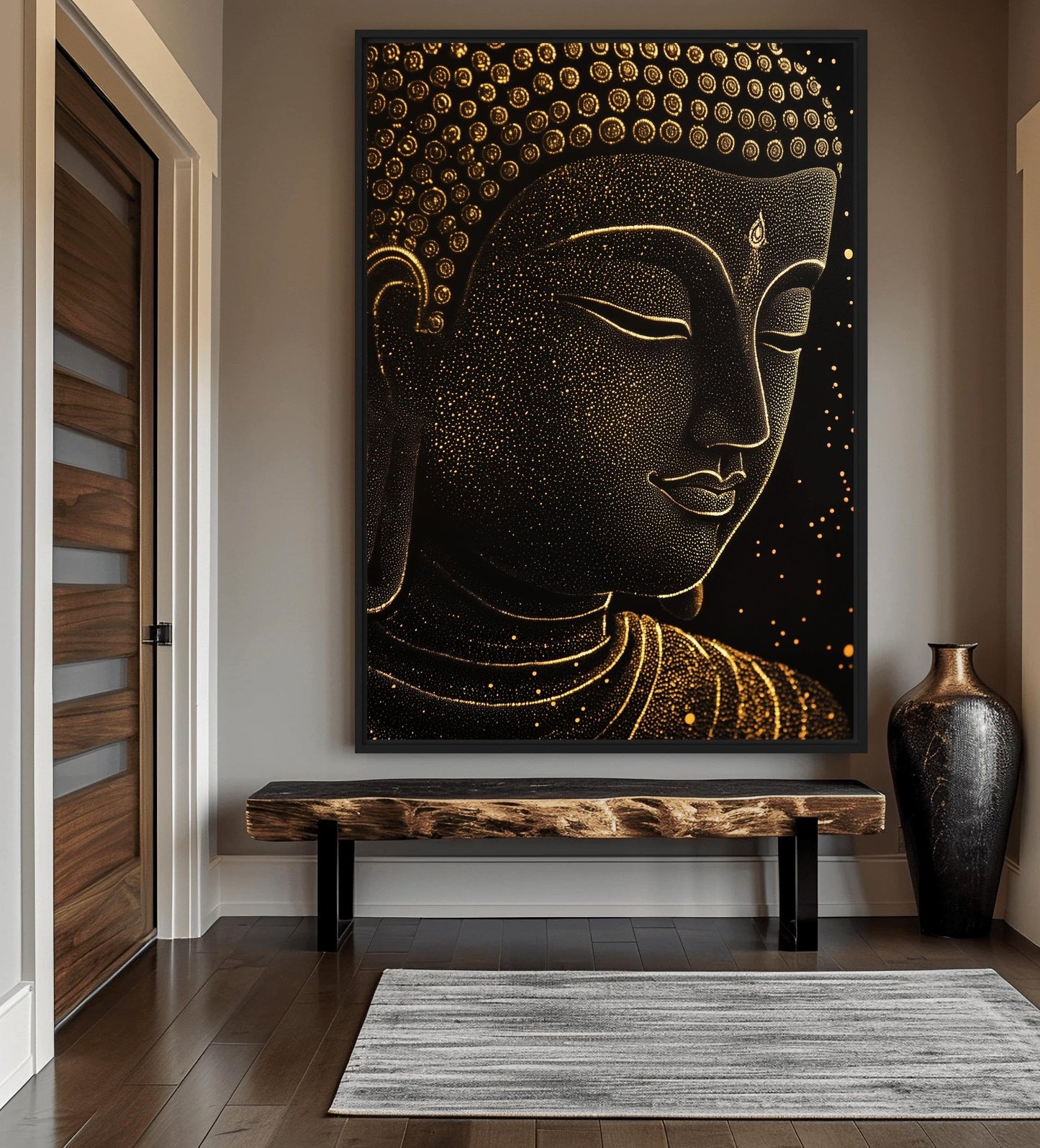 Buddha Spiritual Art Framed Canvas