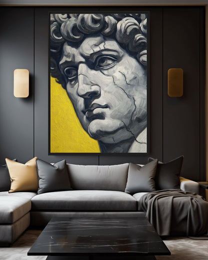 David Renaissance Art Framed Canvas - PaintFu