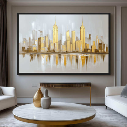 NYC Cityscape Art Framed Canvas - PaintFu