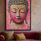 Pink & Gold Buddha Portrait Digital Print