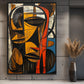 African Abstract Woodcut Art Digital Print