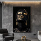 African Beauty in Gold Art Digital Print
