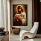 Jesus with Lamb Religious Art Digital Print