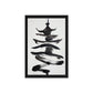 Chinese Pagoda Minimalist Art Digital Print