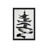 Chinese Pagoda Minimalist Art Digital Print