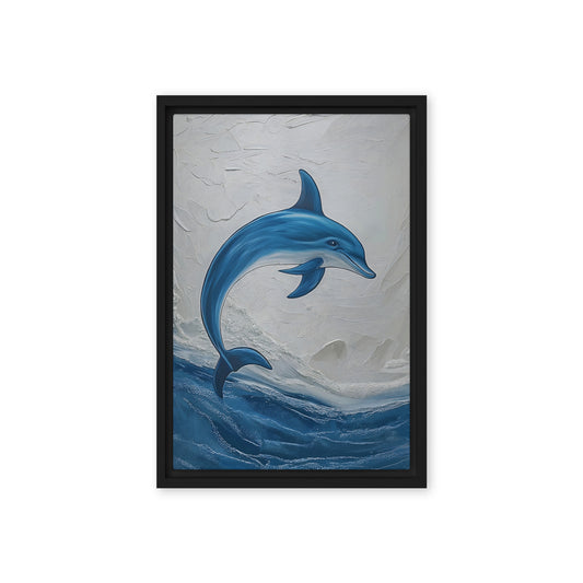 Blue Dolphin Nautical Art Digital Print