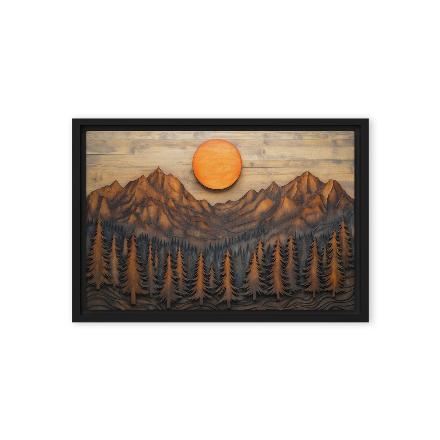 Landscape Wood Art Digital Print