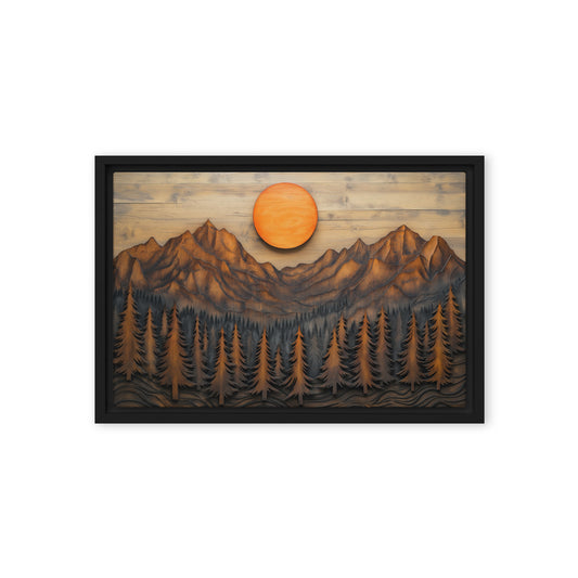 Landscape Wood Art Digital Print