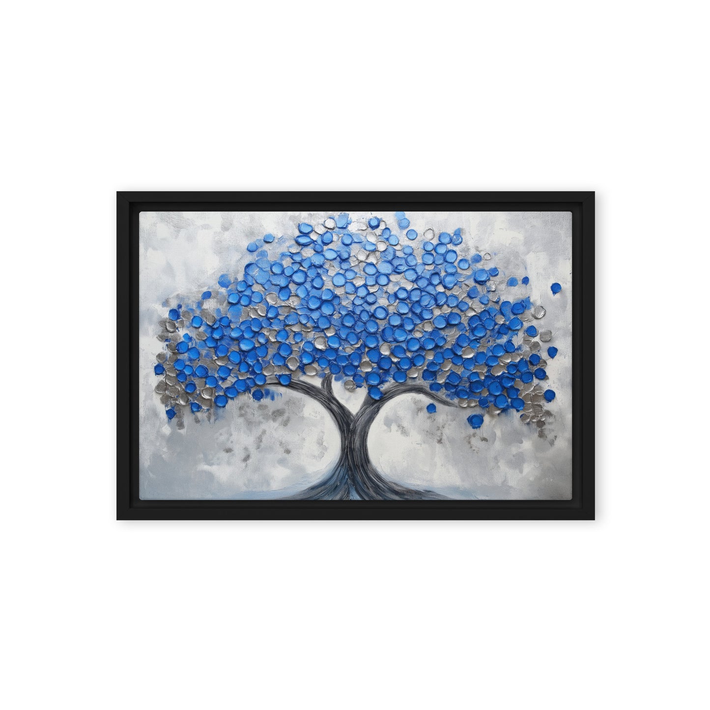 Blue Tree Modern Art Digital Print