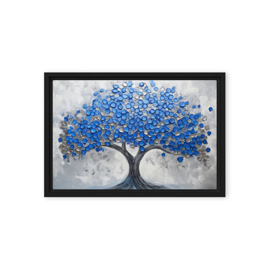 Blue Tree Modern Art Digital Print