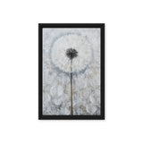Dandelion Floral Art Framed Canvas