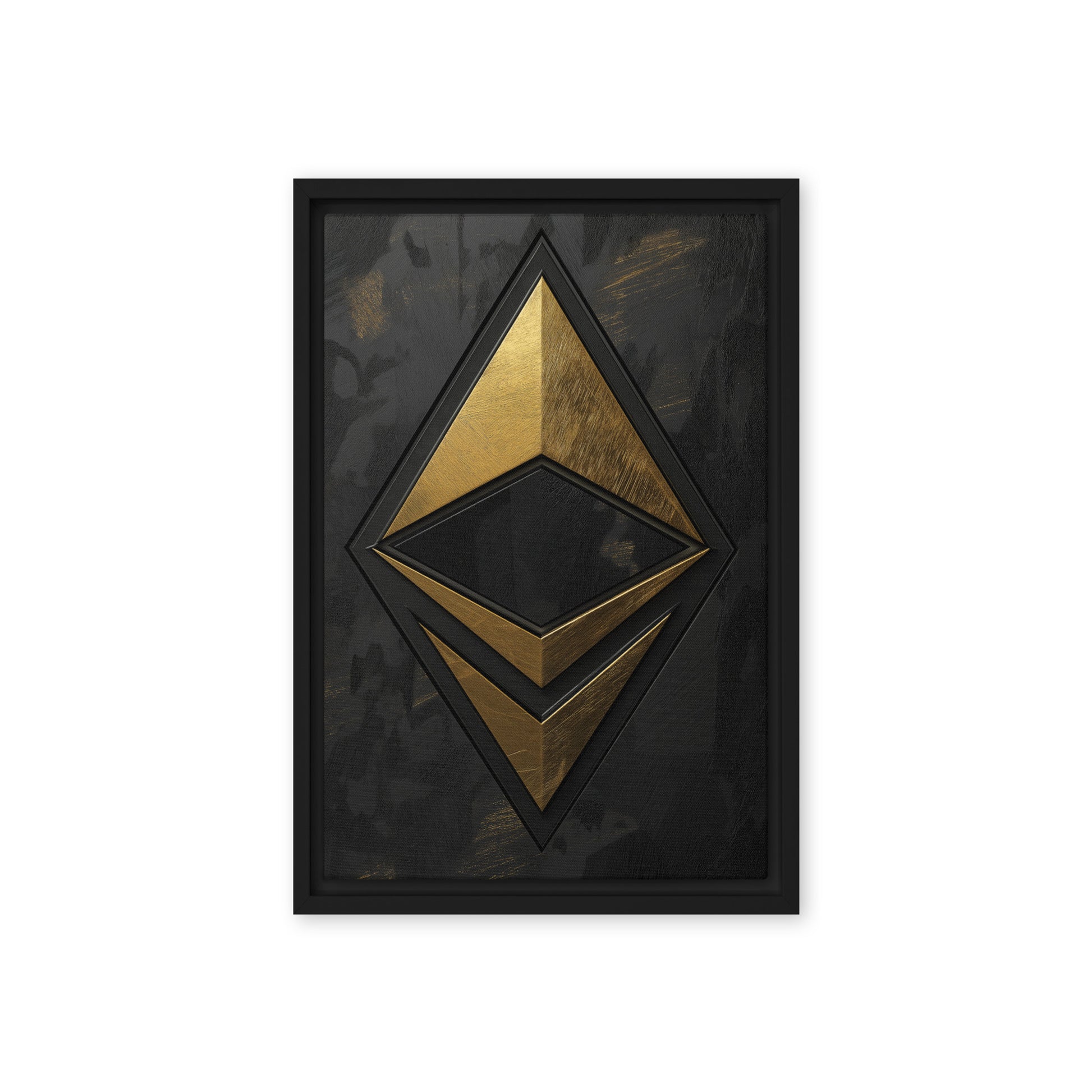 Ethereum Crypto Art Framed Canvas