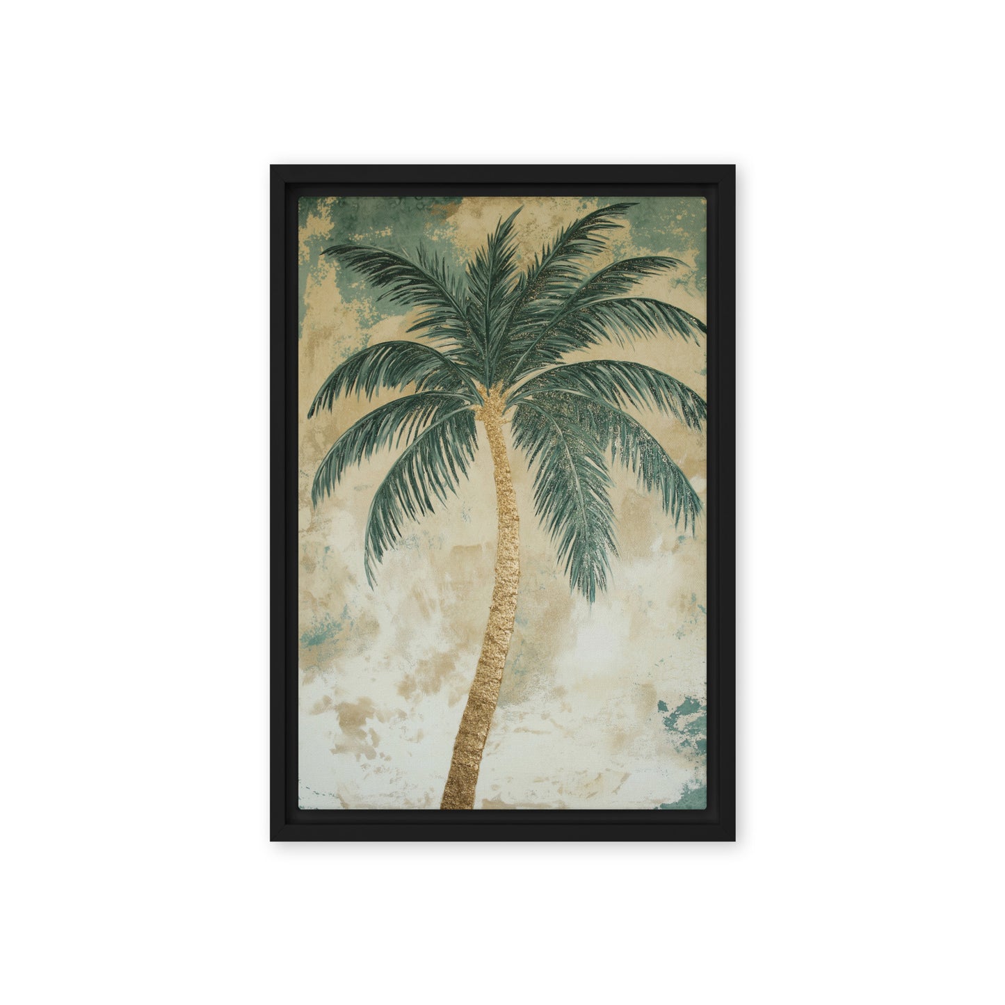 Palm Tree Beach Art Digital Print