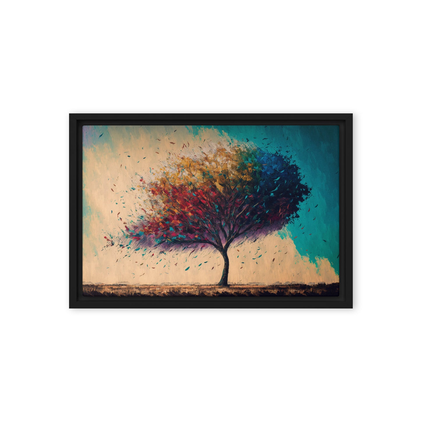 Colorful Tree Modern Art Digital Print