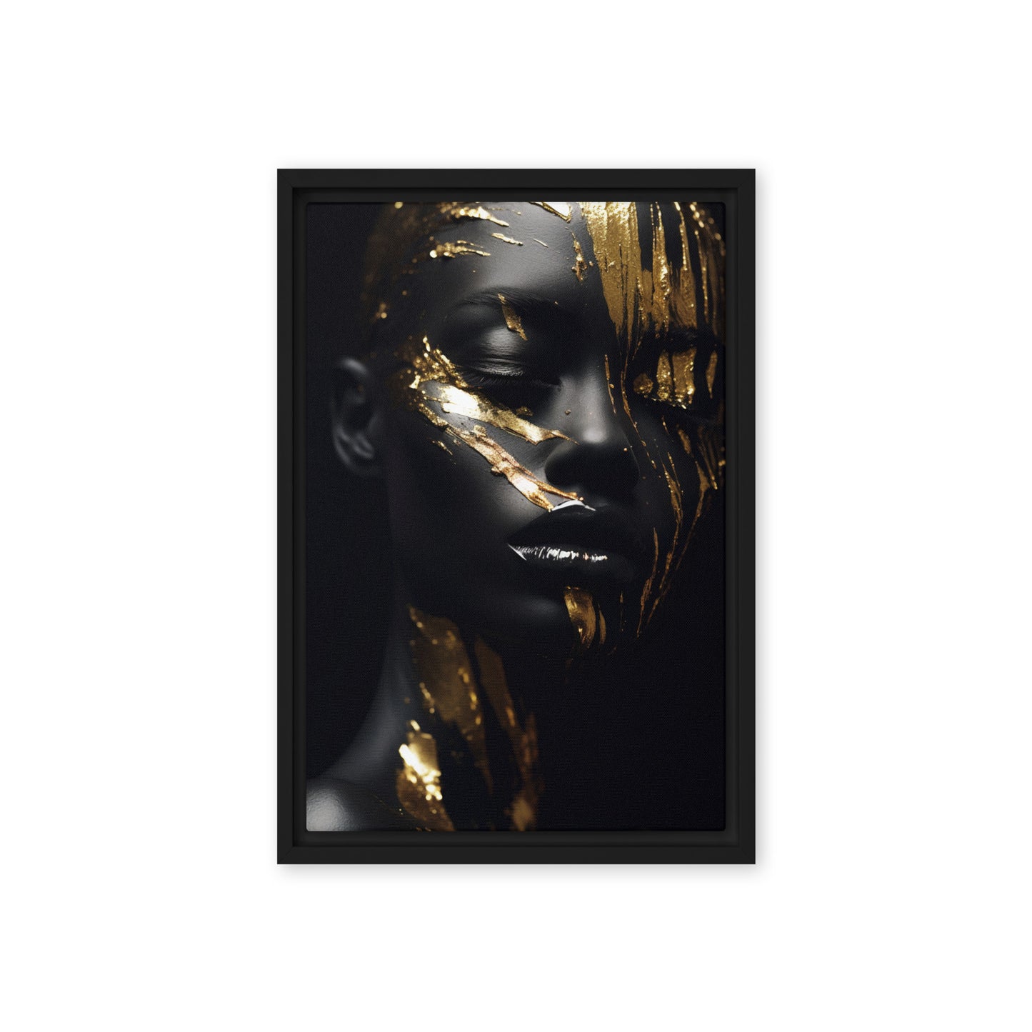 African Woman In Gold Art Digital Print