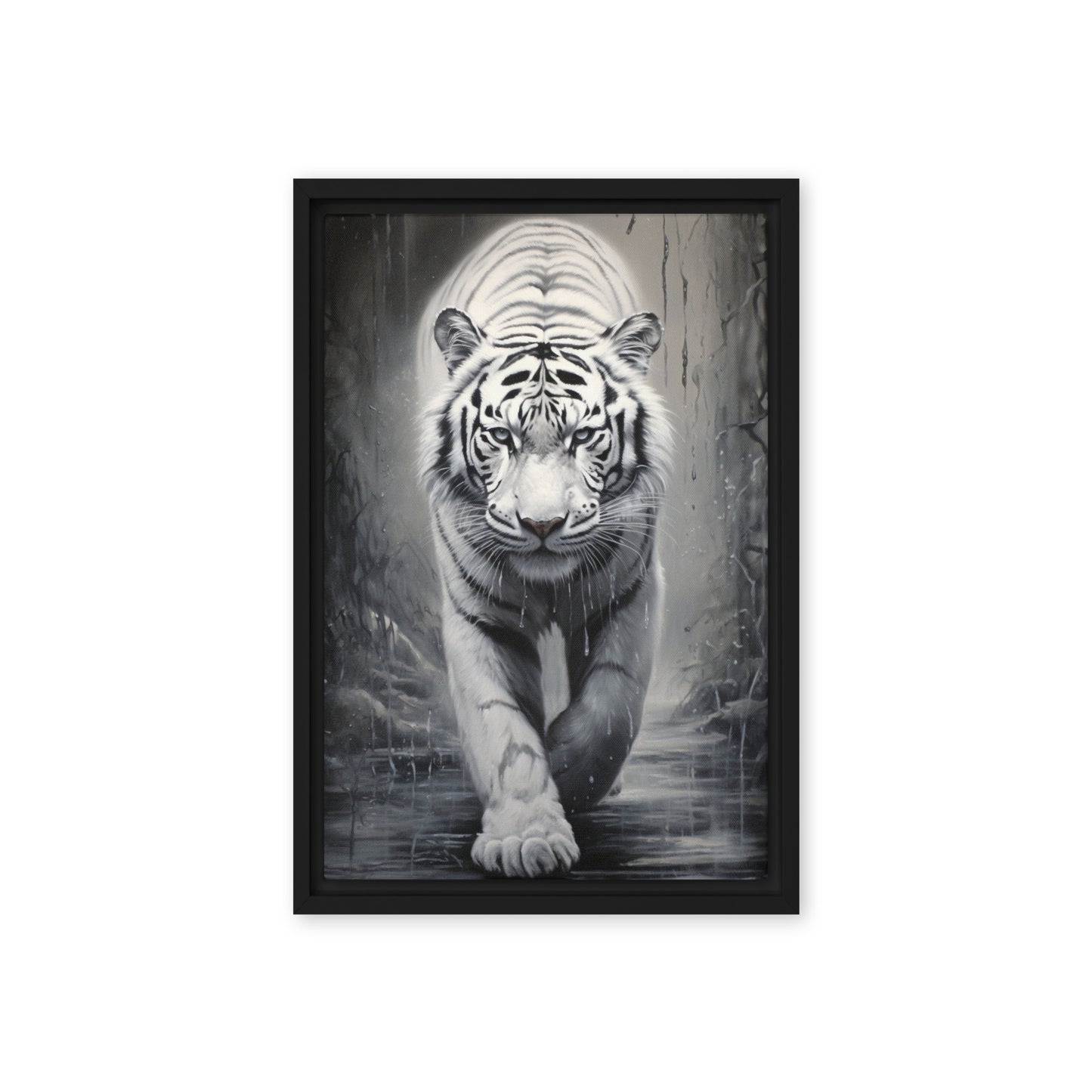 White Tiger Digital Print