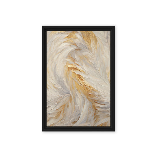 Feathers Fine Art Framed Canvas