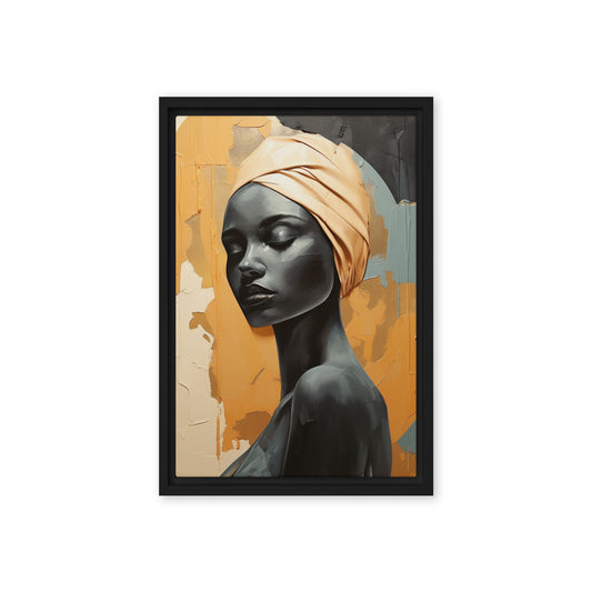 African Woman Abstract Art Digital Print
