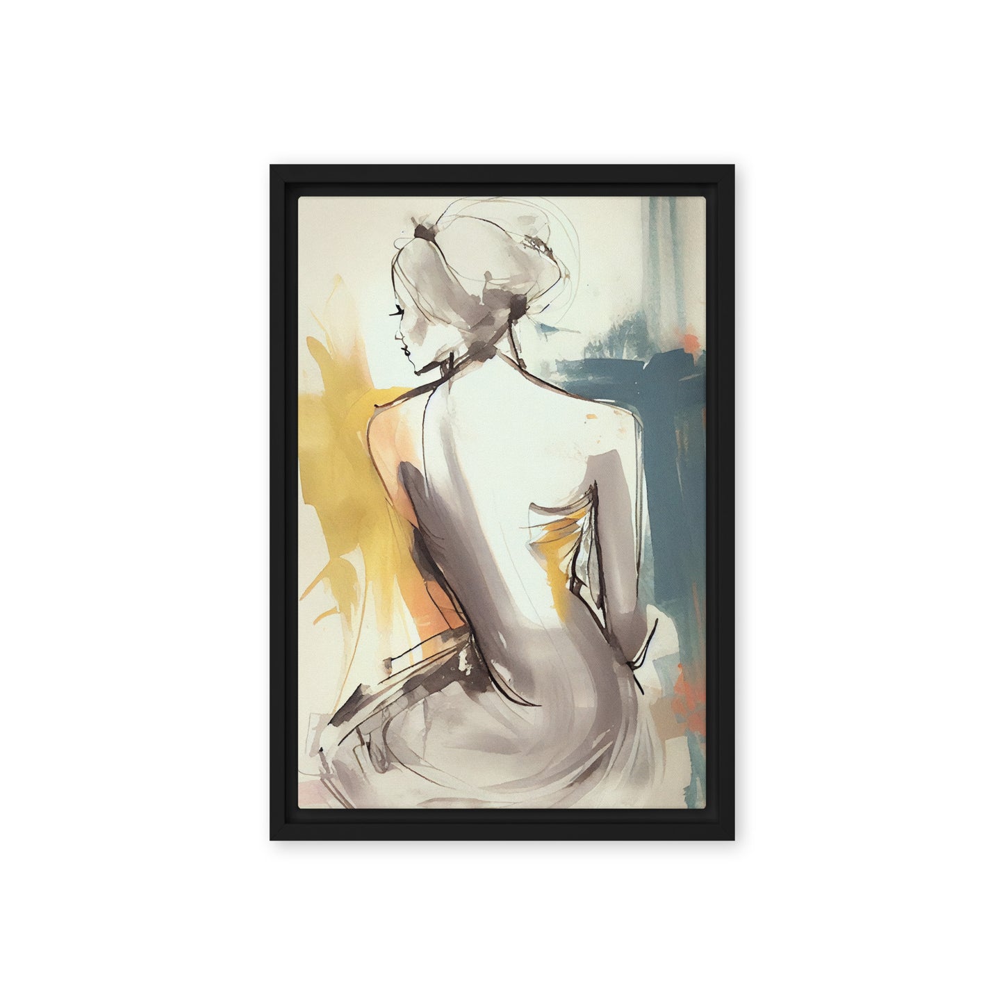 Woman Watercolor Art Digital Print