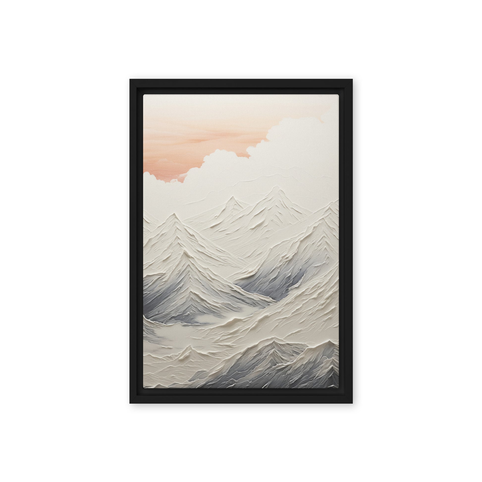 Magical Mountains Modern Art Framed Canvas