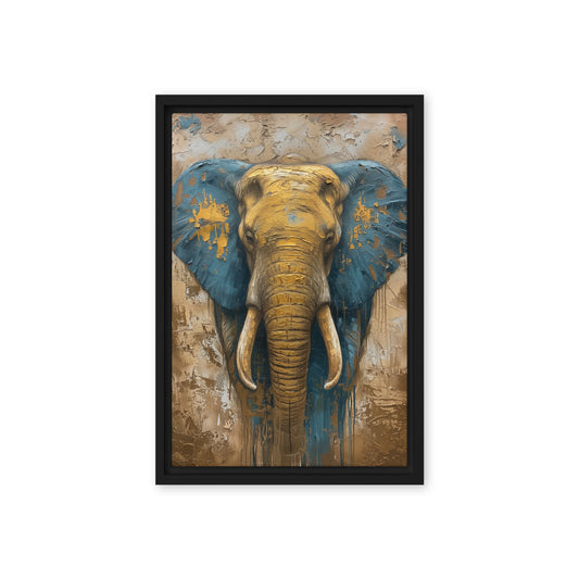 Elephant In Gold Modern Art Digital Print
