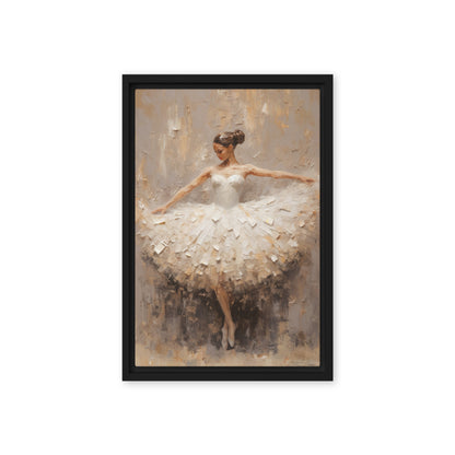 Ballerina Modern Art Framed Canvas