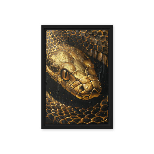Golden Snake Luxury Art Digital Print