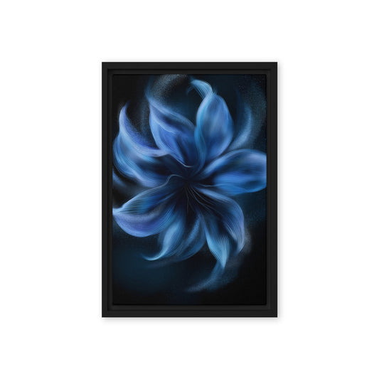 Blue Flower Minimalist Art Digital Print