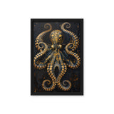 Majestic Golden Octopus Art Digital Print