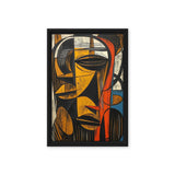 African Abstract Woodcut Art Digital Print