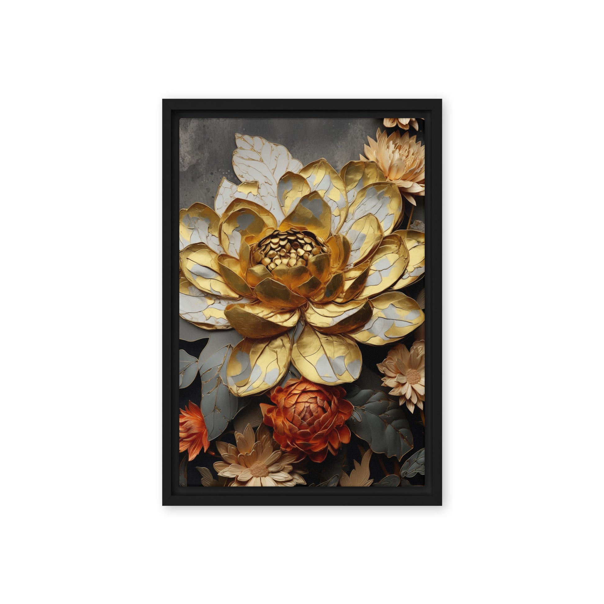 Bronze Flower Floral Art Digital Print