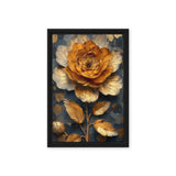 Golden Flower Floral Art Digital Print