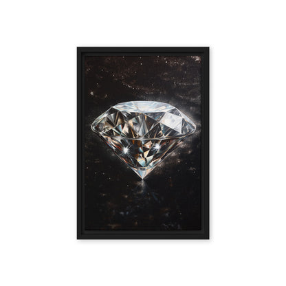 Shining Diamond Framed Canvas