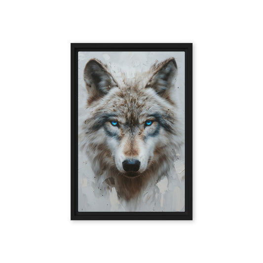 Blue Eyed Wolf Modern Art Digital Print