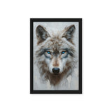 Blue Eyed Wolf Modern Art Digital Print