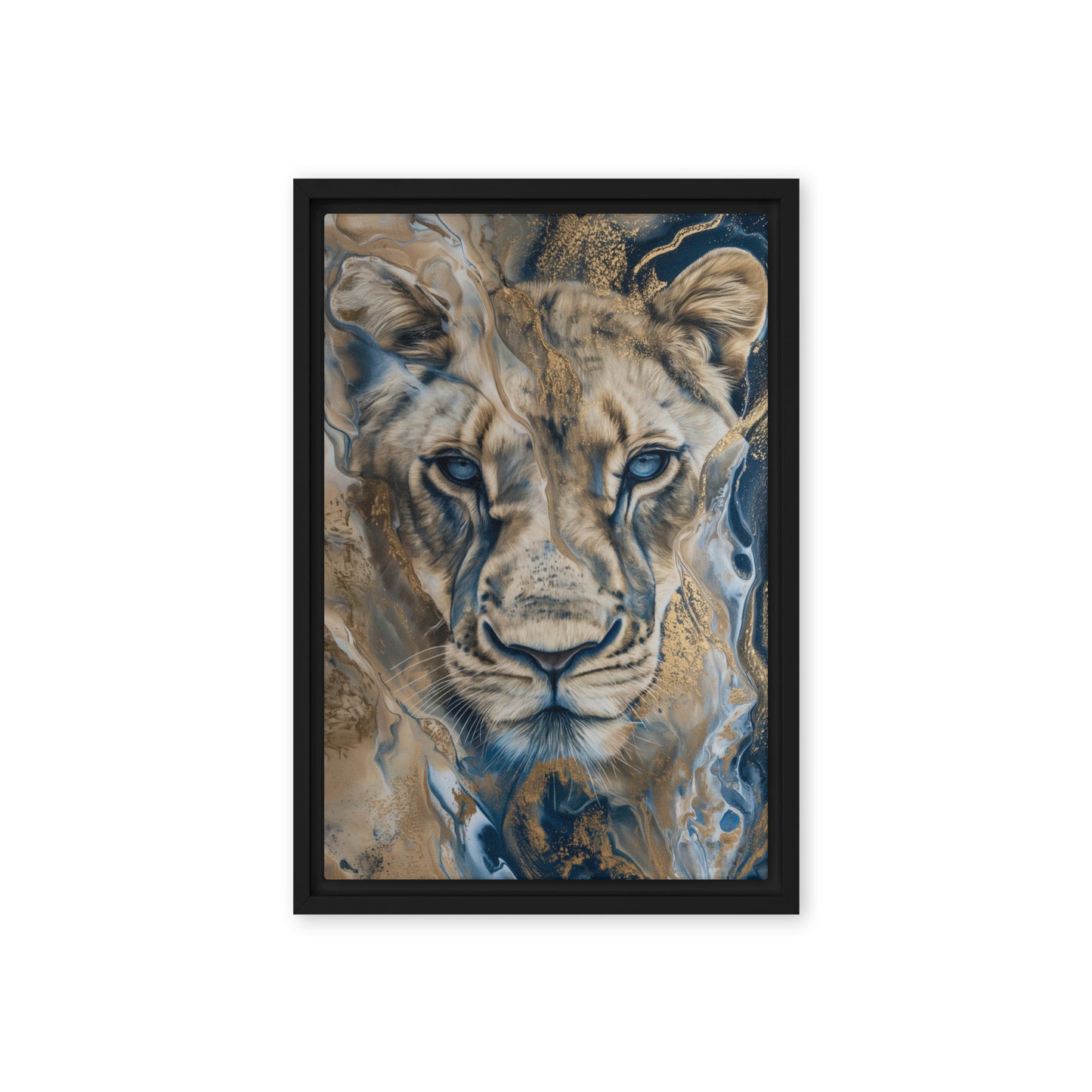 Lioness  Fluid Art Digital Print