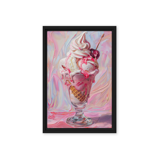 Delicious Pink Ice Cream Art Digital Print