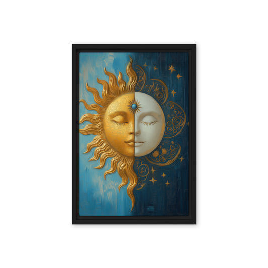 Sun and Moon Celestial Art Digital Print