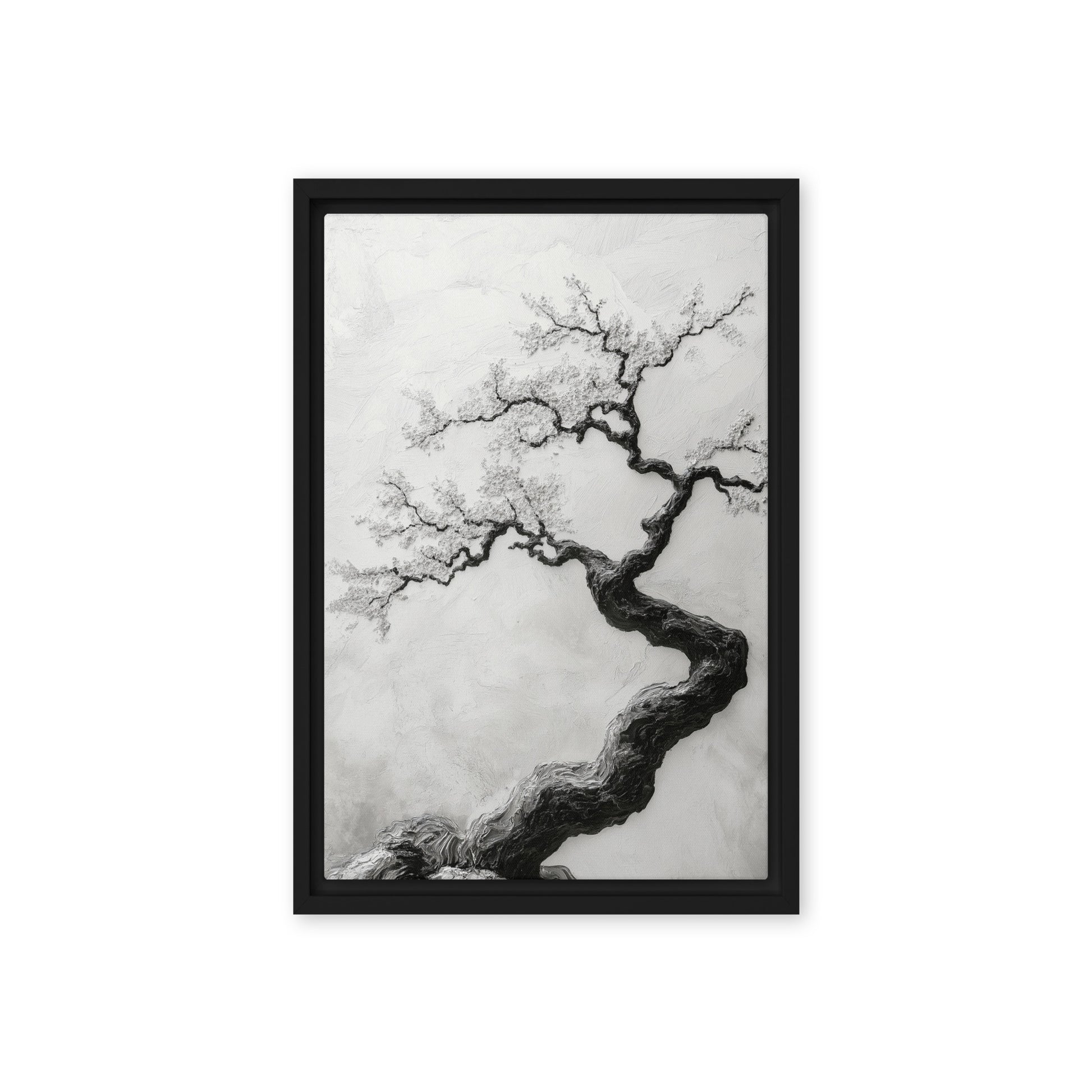 Sakura Wabi Sabi Art Framed Canvas