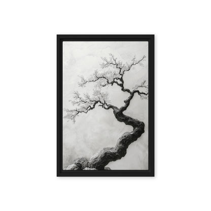 Sakura Wabi Sabi Art Framed Canvas