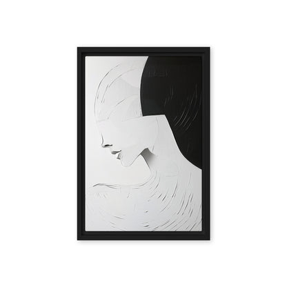 Portrait Minimalist Art Framed Canvas