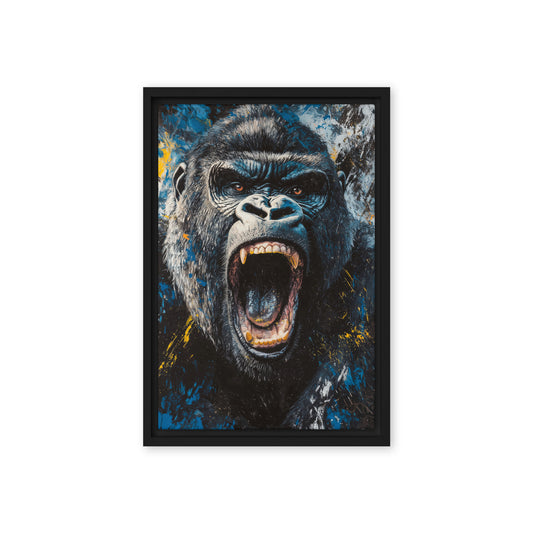 Roaring Gorilla Modern Art Digital Print