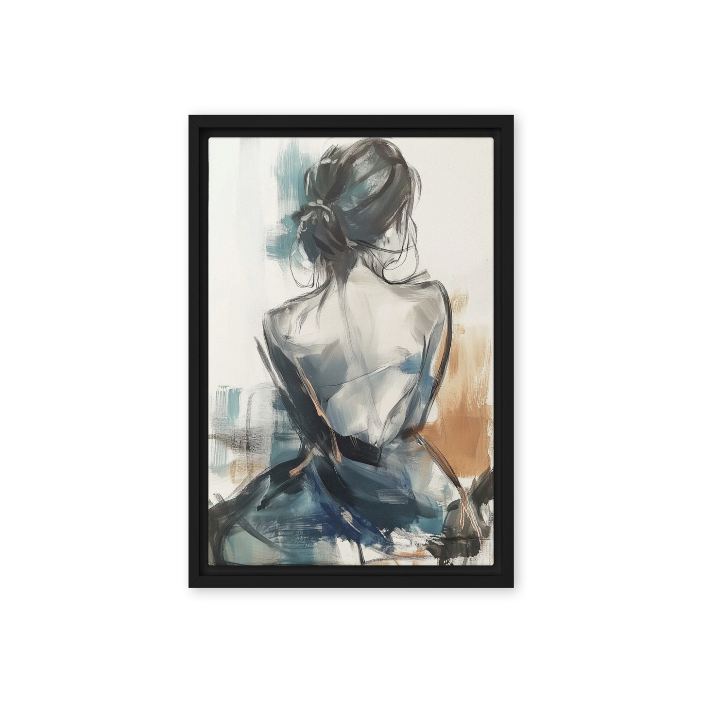 Woman Line & Watercolor Art Digital Print