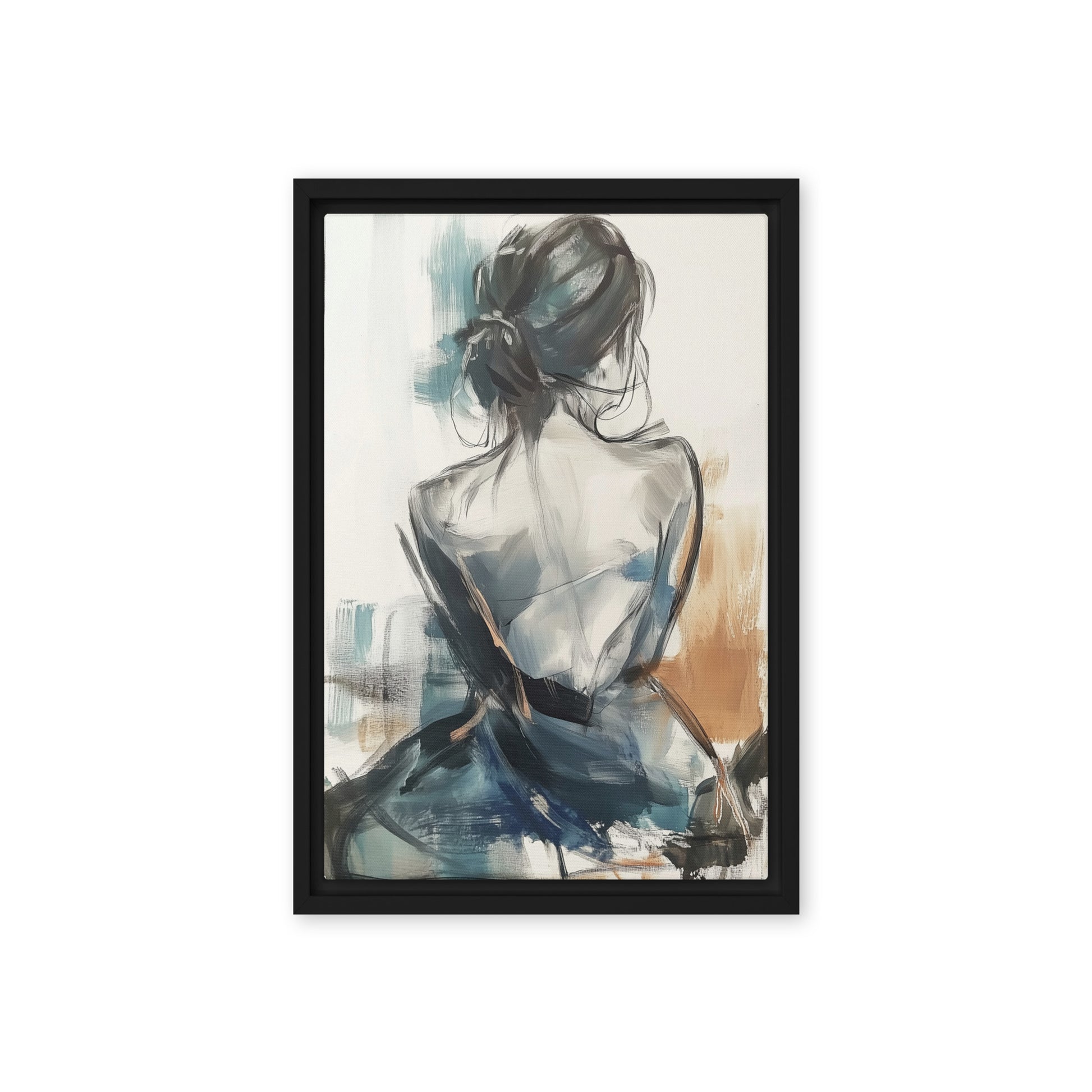 Woman Line & Watercolor Art Digital Print